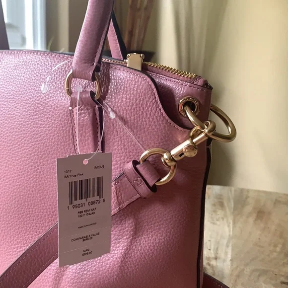 COACH Remi Satchel Pebbled Leather - - Picture 9 of 14